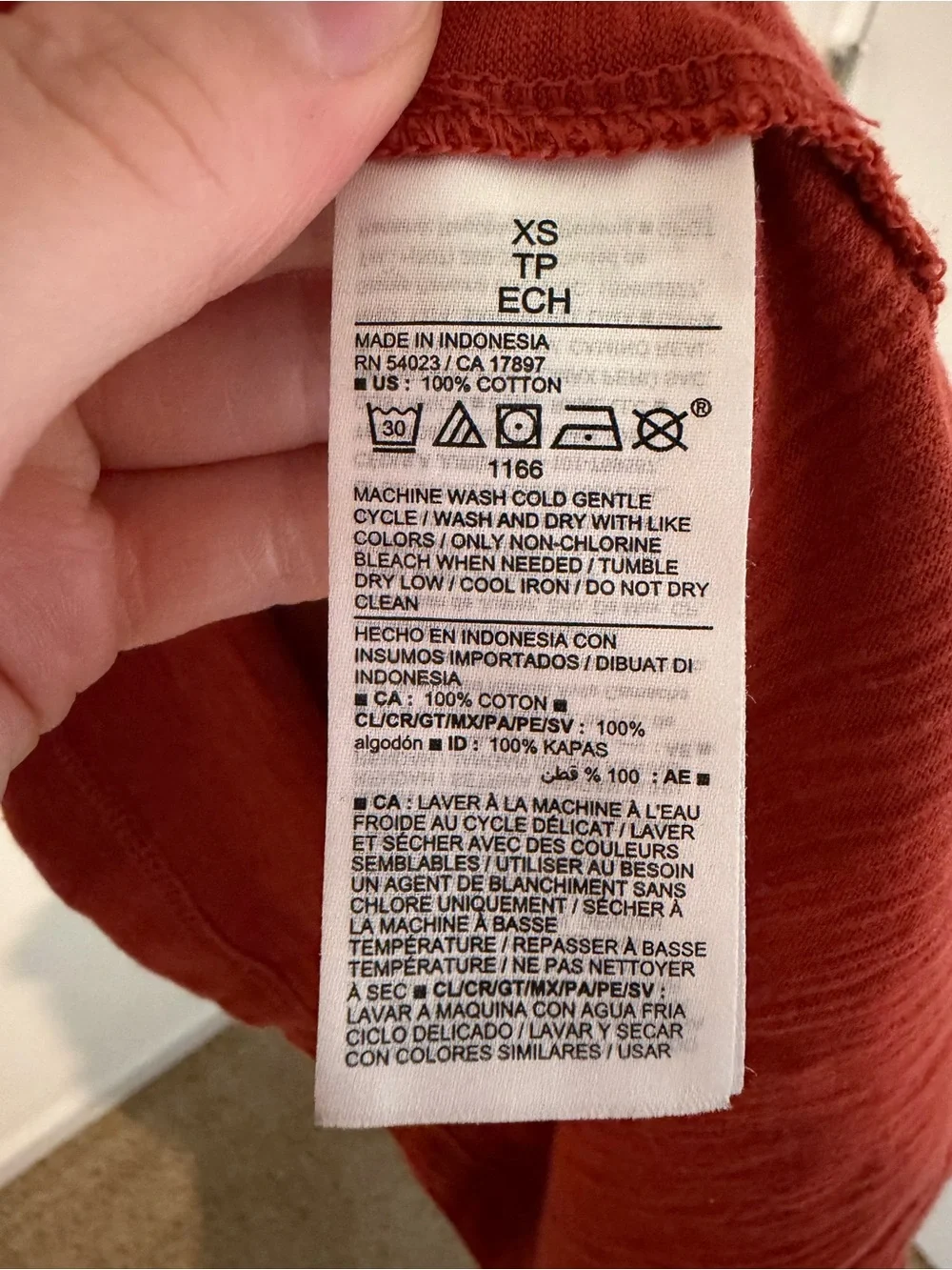 Old Navy Rust Red Short Sleeve Tee